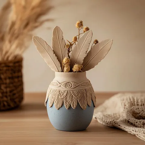 Indian Vase — 3D printed geometric vase
