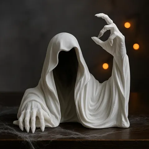 Invisible Death — 3D printed gothic figurine
