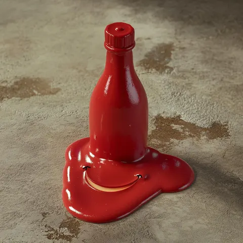 Ketchup — 3D printed decor piece