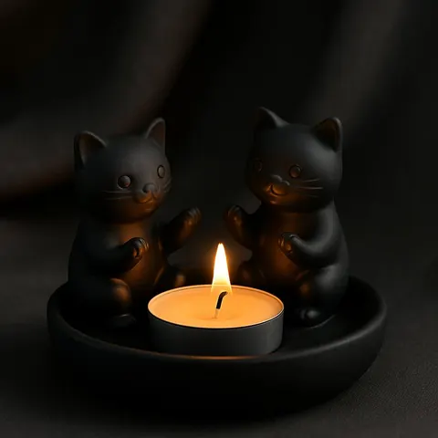 Kittens At The Root — 3D printed cat figurine