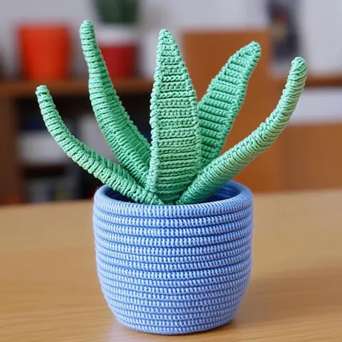 Knitted Aloe — 3D printed botanical sculpture