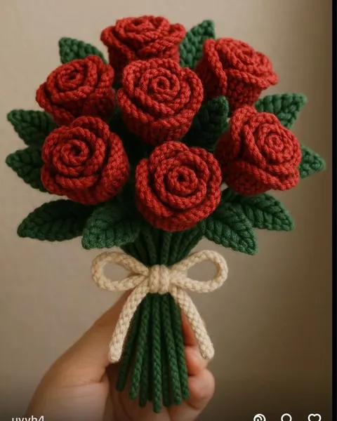 Knitted Bouquet Of Flowers — 3D printed botanical sculpture
