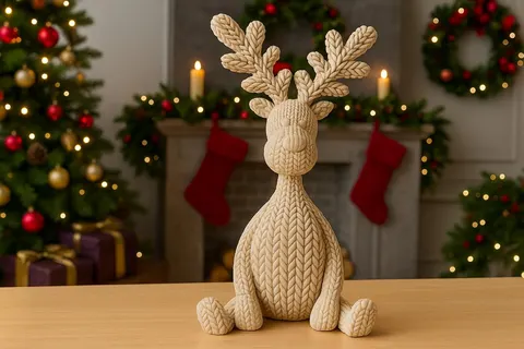 Knitted Deer — 3D printed flexi animal