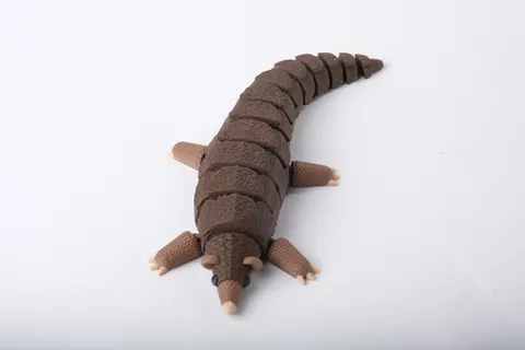 Knitted Pangolin Flexi Toy — 3D printed flexi animal