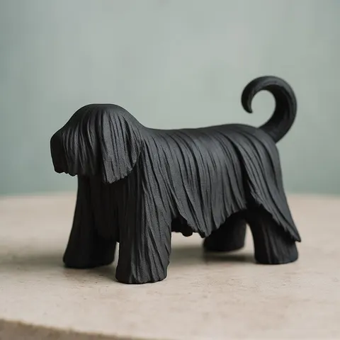 Komondor Dog — 3D printed animal figurine