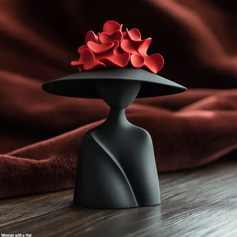 Lady With Hat — 3D printed bust sculpture
