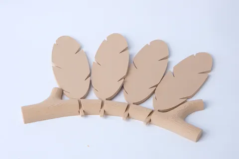 Leaf Bookmark Set — 3D printed botanical sculpture