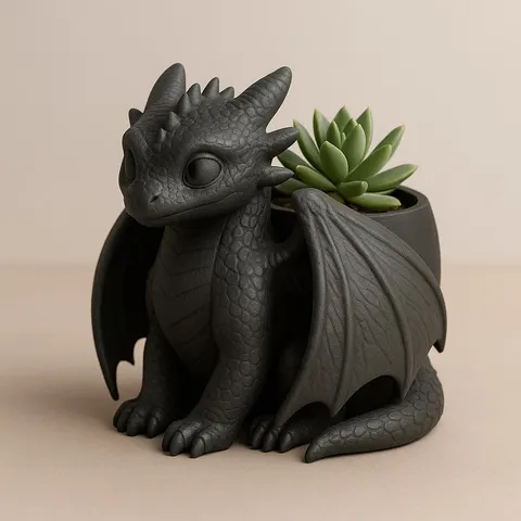 Little Dragon Pot — 3D printed figural vase