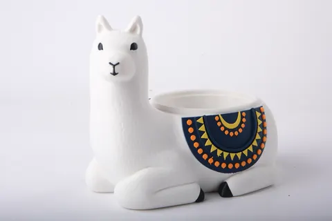Llama Flower Pot & Planter — 3D printed figural vase