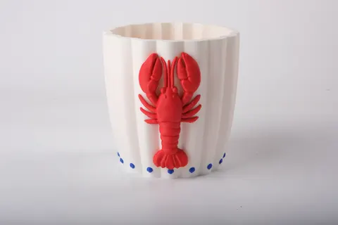Lobster Seashell Vase & Pot — 3D printed figural vase