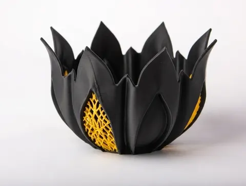 Lotus Bowl — 3D printed botanical vase