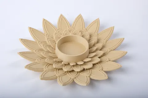Lotus LED Candle Holder — 3D printed kitchen accessory