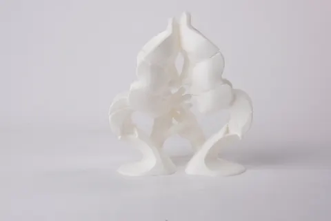 Love Faces Sculpture Romantic Couple Statue — 3D printed face sculpture