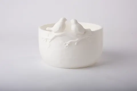 Lovebirds Branch Planter — 3D printed figural vase