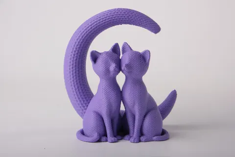 LoveCats — 3D printed cat figurine