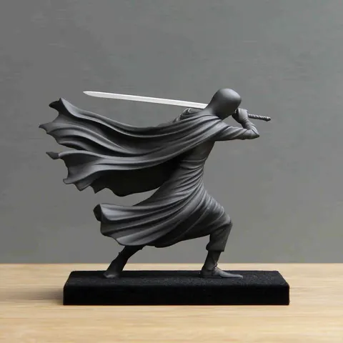 Man With Sword — 3D printed bust sculpture