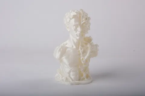 Marble Decay Bust — 3D printed bust sculpture