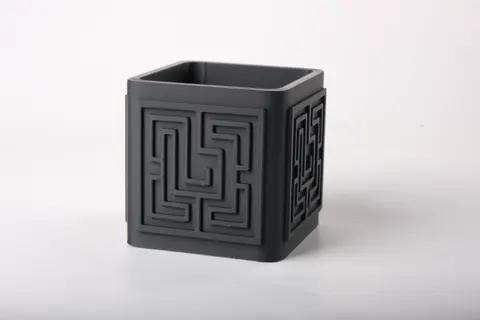 Maze Cube Organizer — 3D printed minimalist organizer