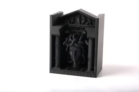 Medusa Temple Book Nook — 3D printed gothic figurine