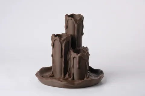 Melted Candle Desk Organizer — 3D printed desk organizer
