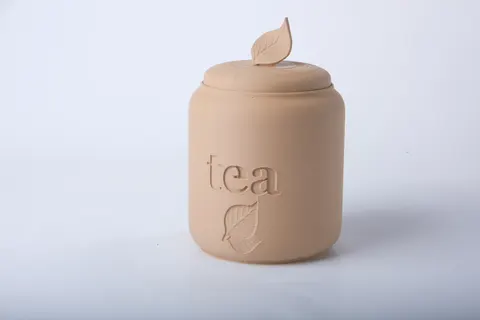 Minimalist Leaf Tea Storage Jars — 3D printed kitchen accessory