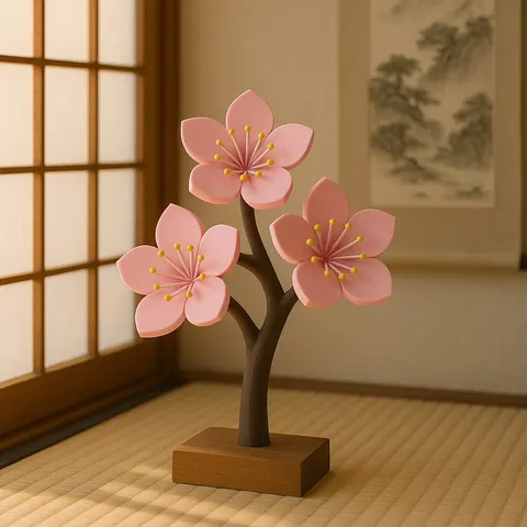 Мини Сакура — 3D printed botanical sculpture