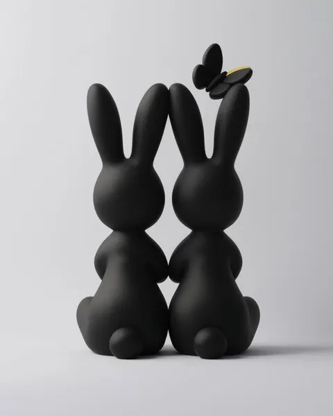 Зайцы — 3D printed animal figurine