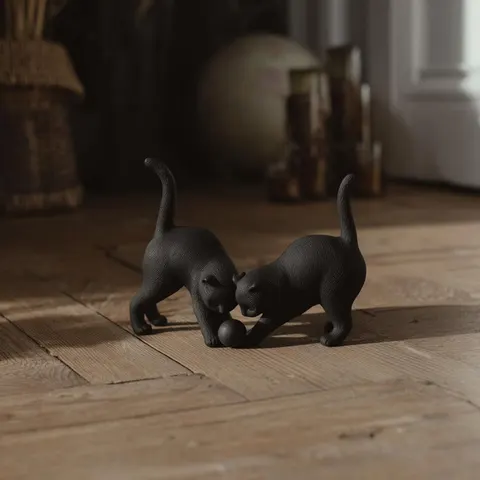 Коты С Мячом — 3D printed flexi animal