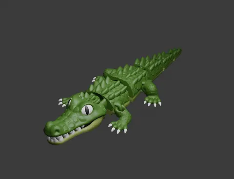 Крокодил — 3D printed animal figurine