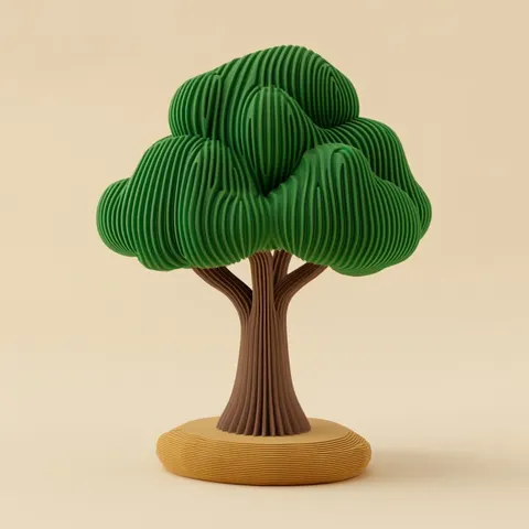 Полосатое Дерево — 3D printed decor piece