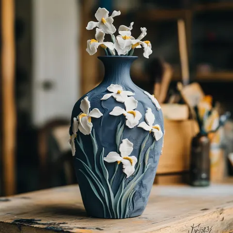 Ваза Цветы — 3D printed botanical vase