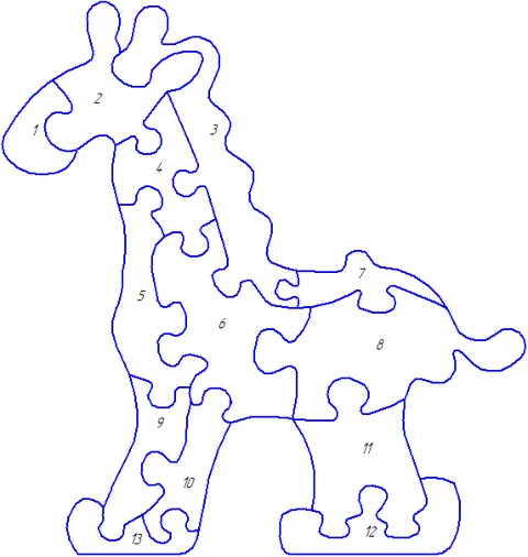Жираф — 3D printed flexi animal