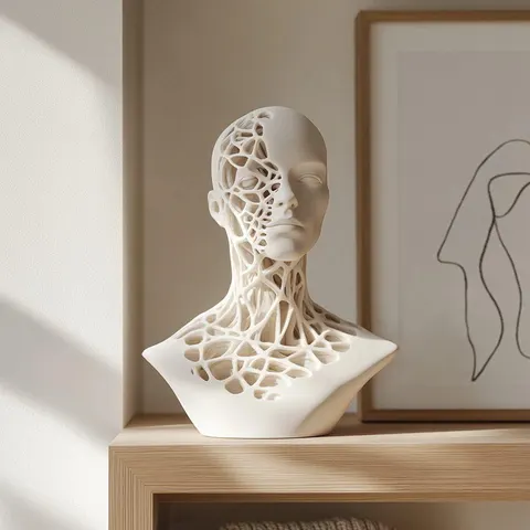 Бюст Голова Поры — 3D printed bust sculpture