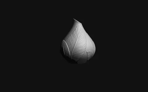 Ваза Лист — 3D printed botanical vase