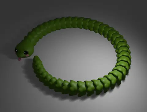 Змея — 3D printed flexi reptile