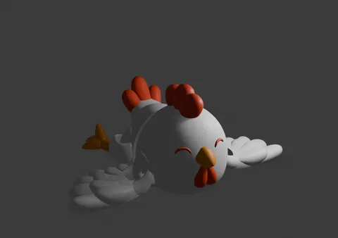 Курица — 3D printed animal figurine