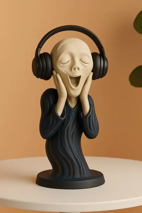 Modern Scream — 3D printed gothic figurine