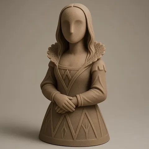 Mona Lisa Sculpture — 3D printed bust sculpture