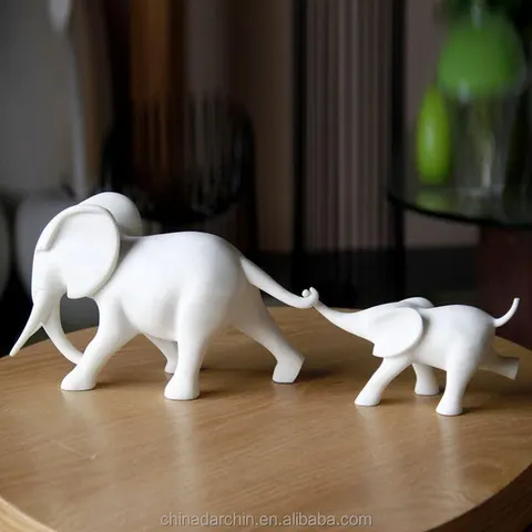 Mother And Son Elephants — 3D printed animal figurine
