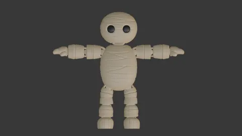 Mummy — 3D printed seasonal flexi toy
