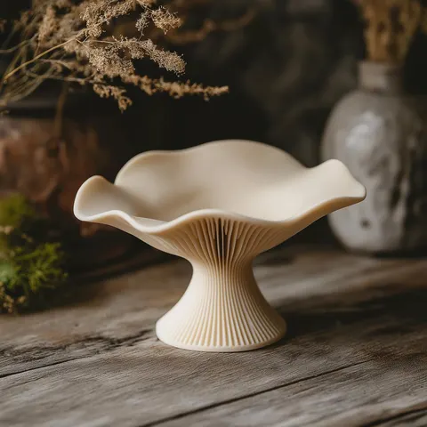 Mushroom Stand — 3D printed botanical sculpture