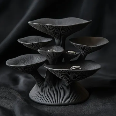 Mushrooms — 3D printed botanical sculpture