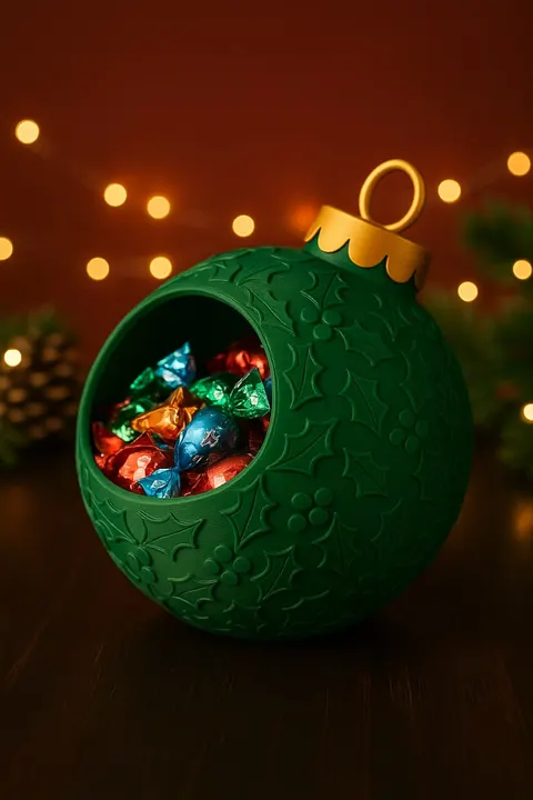 New Years Ball 2 — 3D printed seasonal vase