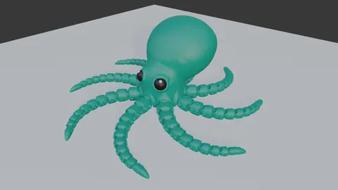 Octopus — 3D printed flexi sea creature