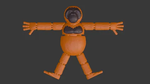 Orangutan — 3D printed flexi animal