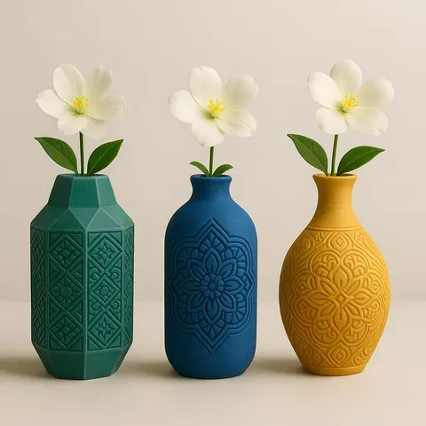 Oriental Vase 6 7 8 — 3D printed botanical vase