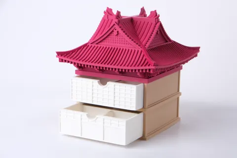 Pagoda Drawer Organizer — 3D printed minimalist organizer