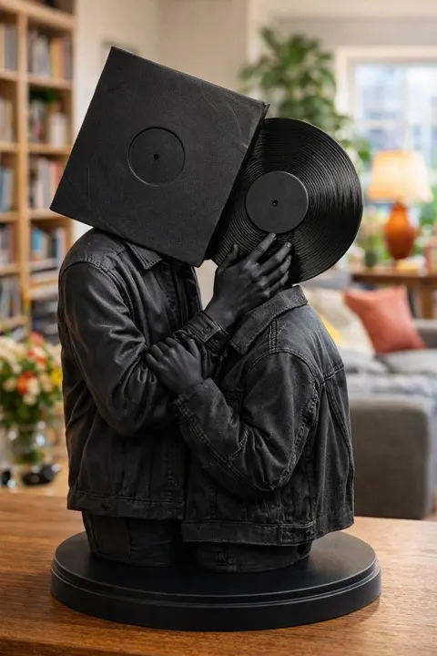 Pair Of Records — 3D printed decor piece