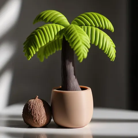 Palm Tree — 3D printed botanical sculpture