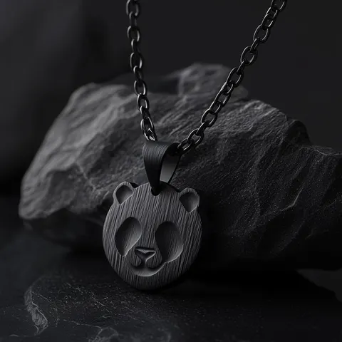 Panda Brooches — 3D printed jewelry piece